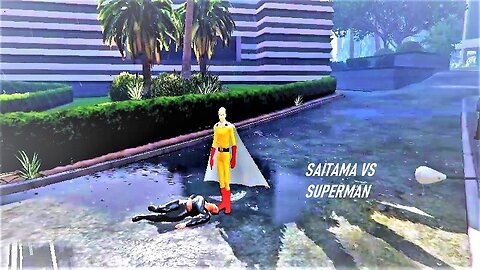 Saitama VS Superman fight gta 5