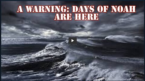 Julie Green subs A WARNING DAYS OF NOAH ARE HERE