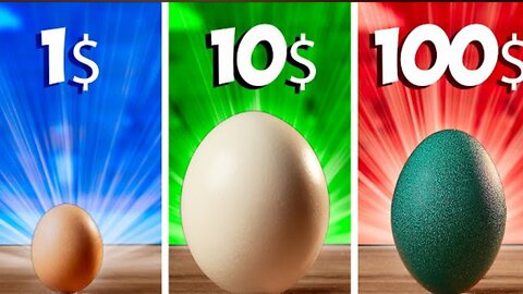 1$ vs 10$ vs 100$ яйцо