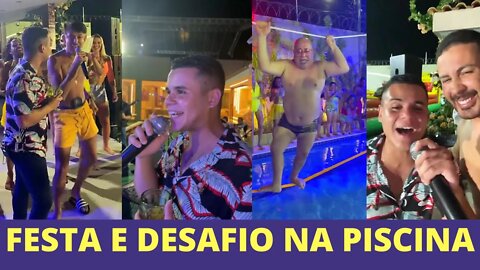 Festa Abertura com Desafio de Cordas na Piscina | Cremosinho | Disbocuda e Carlinhos Maia Agitando