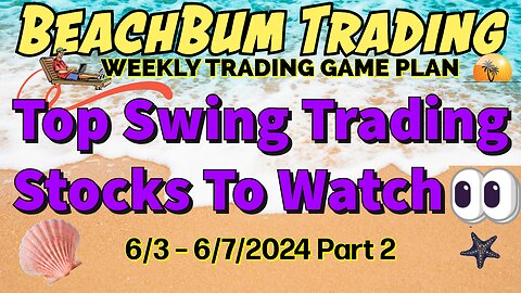 Top Swing Trading Stocks to Watch 👀 | 6/3 – 6/7/24 | SIRI FNGD CPSH ETSY SOXS PATH ULTY GDXY & More