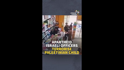 APARTHEID ISRAELI OFFICERS TERRORISE PALESTINIAN CHILD