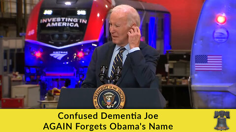 Confused Dementia Joe AGAIN Forgets Obama's Name