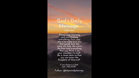 God’s Daily Message