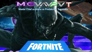 The Alien finds the Predators ship FORTNITE MCvsAvsPvsT