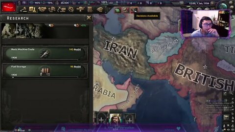 Poncho Villa Streams Hearts of Iron 4 Multiplayer Yemen and Oman noobs with weird ai behavior