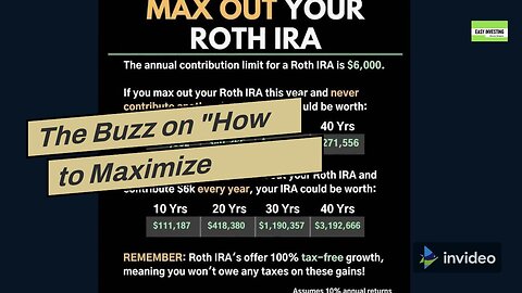 The Buzz on "How to Maximize Returns with a Roth IRA in Your Retirement Investment Strategy"