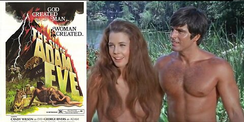 VINTAGE 1969 BIBLICAL MOVIE: THE SIN OF ADAM & EVE (George Rivers & Cindy Wilson)