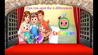 Cocomelon - Find the two differences - Brain games and puzzles welcome and try...child friendly