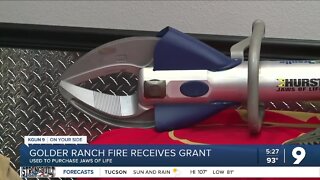 Golder Ranch Fire receives grant
