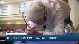86-year-old fitness instructor inspires others to push forward