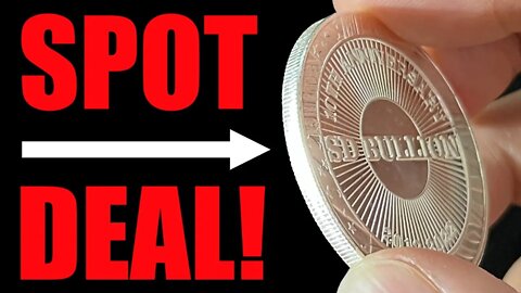 BREAKING: Insane One-Ounce Silver Round at SPOT Deal (With a 2nd Ultra-Low Premium Deal Too!)