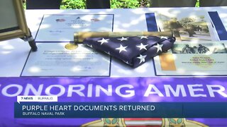 Mystery Purple Heart belonging to Buffalo native returned to family in ceremony