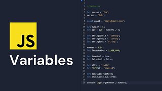JavaScript Basics #1 - Variables