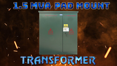 1.5 MVA Pad Mount Transformer - 8320Y/4800 Grounded Wye Primary, 480Y/277 Wye Secondary