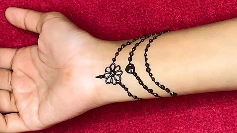 Beautiful wrist henna design _ henna for wrist _ short henna design