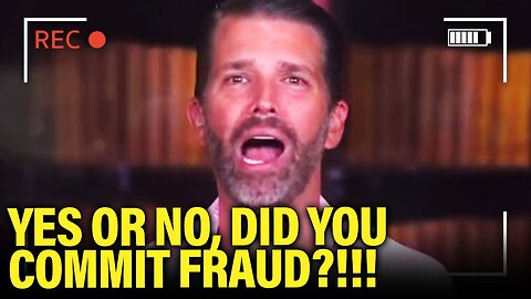 TERRIFIED Donald Trump Jr. LOSES HIS MIND as Trial Cross-Exam BEGINS