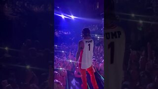 Lil Pump got the crowd chanting “We want Trump!” last night at the University of Arizona
