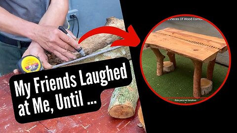 Creative Woodworking Idea From Discarded Pieces Of Wood Combined With Solid Wood | Cheap Woodworking