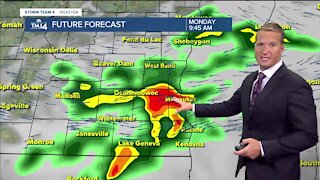 Chance for storms Monday morning