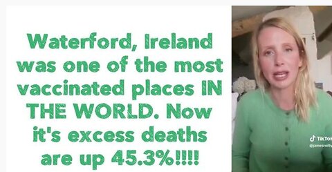 Death Rate up 45.3% in Ireland's Most Jabbed County. One of World's Most Vaxed Population