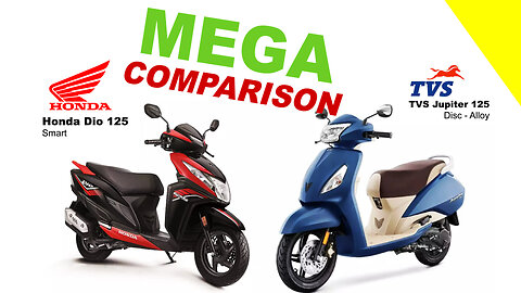 Honda Dio 125 vs TVS Jupiter 125 | MEGA COMPARISON | Kuch Bhi