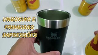 Copo Térmico de Cerveja Stanley Unboxing e Primeira Impressão