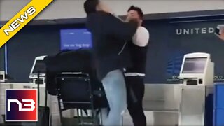 Shocking Footage Shows Former NFL Player Beating Airline Employee So Bad He Flies