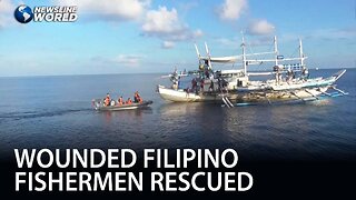 Chinese vessel rescues wounded Philippine fishermen