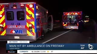 Person struck by ambulance on SR-94 in Lemon Grove