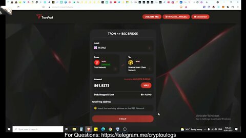 How To Bridge Pulsepad $PLSPAD From Tronpad To BSC?