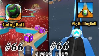 Going Balls vs Sky Rolling Ball - level 66 vs 66 Gameplay (Android, iOS)