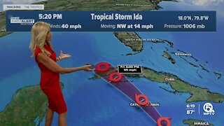 Tropical Storm Ida forms with 40 mph winds
