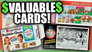 VERY VALUABLE BASEBALL CARDS - RARE BASEBALL CARDS WORTH MONEY