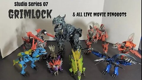 Studio Series #07 BB Reissue Leader Grimlock & All Movie Mainline Dinobots - Rodimusbill Review