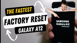 Samsung Galaxy A12 Hard Reset Factory Reset - This is the Fastest Way