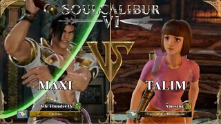 Maxi (Jefe Thunder IV) VS Talim (Âmesang) (SoulCalibur™ VI: Online)