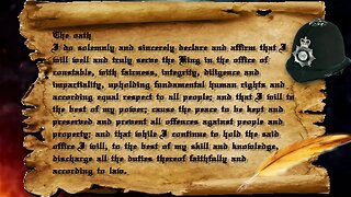 The Oath Of A England Police Officer