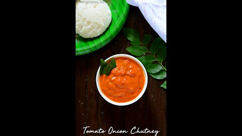 Tomato Onion Spicy Dip (Tomato Onion Chutney | How to make Tomato Chutney)