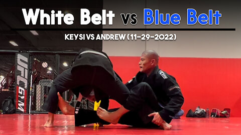 Jiu Jitsu White Belt vs Blue Belt [Keysi vs Andrew] | Circadian MMA (11-29-2022)