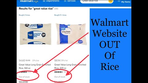 Walmart Is Out of Generic Rice - Food Shortage Sept. 2021 Worsens - AND Super Budget Deal on Chicken