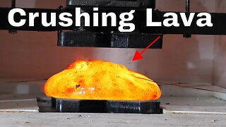 Crushing Hot Lava In a Hydraulic Press is SO Satisfying!