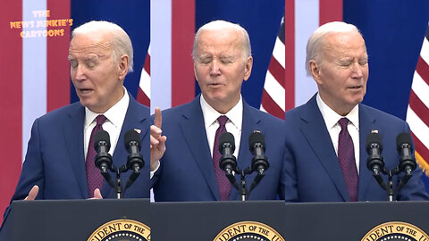 While reading the teleprompter Biden accuses Trump of saying he will cut Social Security & Medicare, then he realizes that Trump didn't say that, yet promises to stop Trump cuts anyway.