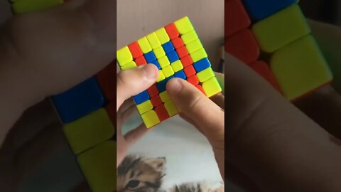 7×7 Rubik' cube smiley pattern #shorts #cube #trending #viral #1minute #1million #short