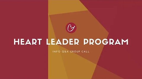 HEART LEADER PROGRAM | Info Q&A Call for people interested in becoming a Heart Intelligence Coach