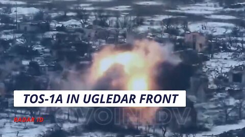 Russian TOS-1A Burn AFU Positions in Ugledar Front | Ukraine war