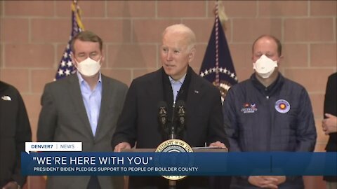 President Biden pledges support to people of Boulder County during visit