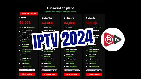 IPTV Subscription for all countries #m3ulink, #XTREAMCODES IBO PLAYER