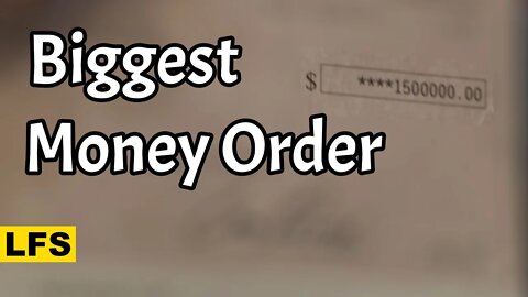 Biggest Money Order | Life for Sale