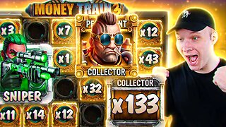 i got PERSISTENT COLLECTOR AND COLLECTOR AT THE SAME TIME! CRAZY PROFIT! Money Train 3 Bonus Buys!